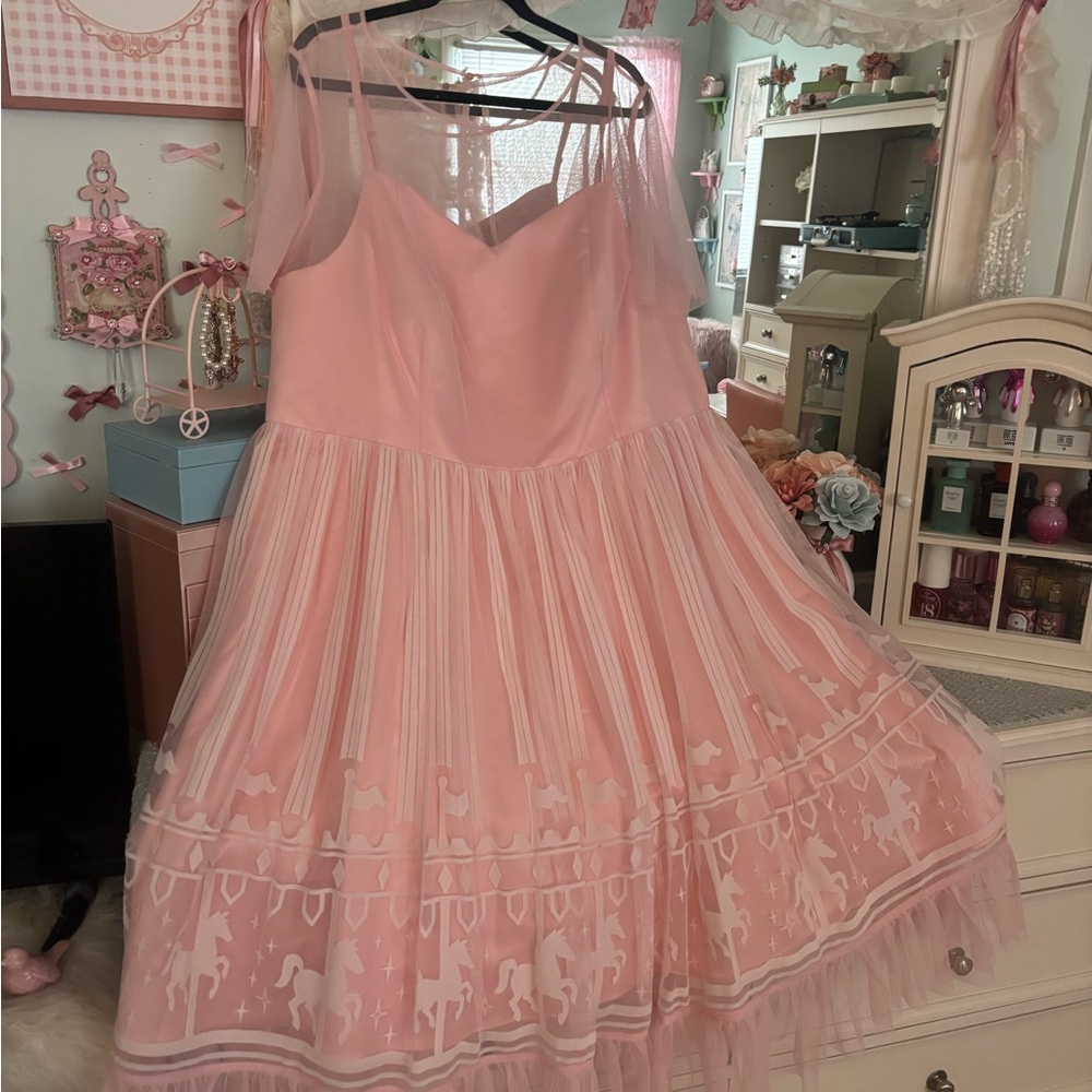 The dress shop pink pastel Carousel dress